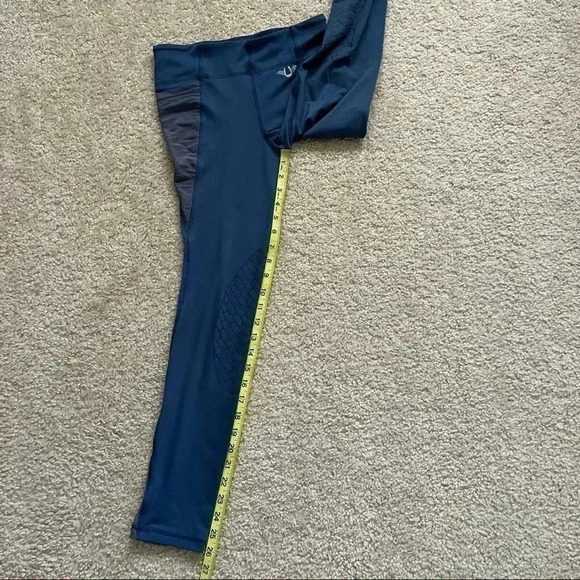 Tuff Rider Minerva Equicool Tights Kids Size XL Blue Leggings 100974-533-1375 - Picture 8 of 15